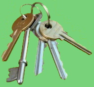 Bunch of Mortice keys