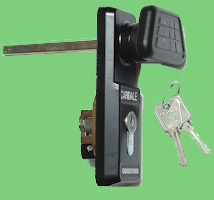 A GARAGE DOOR LOCK FOR UP AND OVER DOORS A GARAGE DOOR LOCK FOR UP AND OVER DOORS