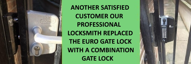 WE CAN SUPPLY AND FIT LOCKS TO METAL GATES AS WELL AS WOOD AND UPVC